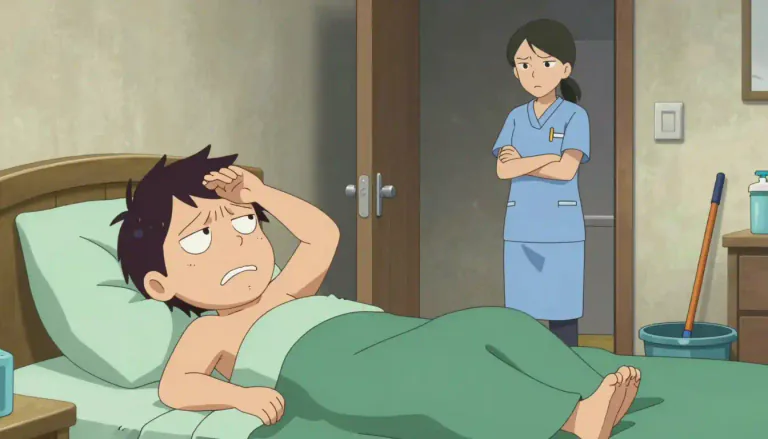 Visual representation of "malinger" - Pretend to be ill, injured, or busy to avoid work or duty