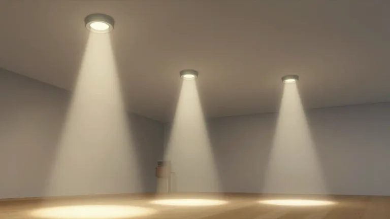Visual representation of "downlight" - A type of light fixture that is installed in the ceiling, designed to direct light downwards, often used for general illumination.