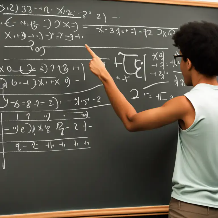 Visual representation of "clear up" - To explain something that is difficult to understand.