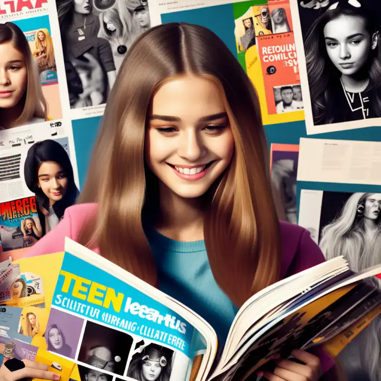 Visual representation of "teenybopper" - A young teenager, usually a girl, who is enthusiastic about popular culture, like music, movies, or fashion.