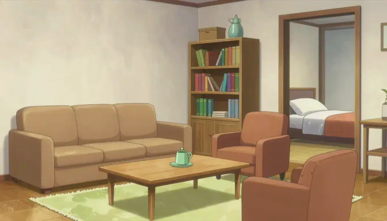 Visual representation of "furniture" - Objects like tables, chairs that are used in a room or building to make it comfortable for living or working.