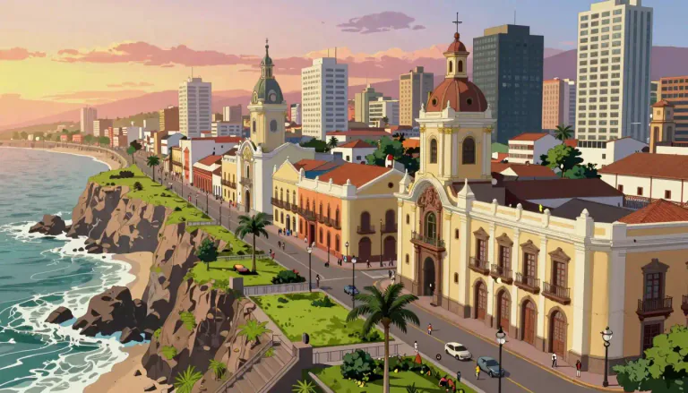 Visual representation of "lima" - The capital city of Peru, known for its history, culture, and significant urban development.