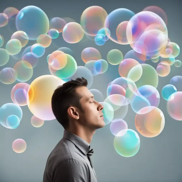 Visual representation of "in the land of Nod" - A state of unawareness or fantasy