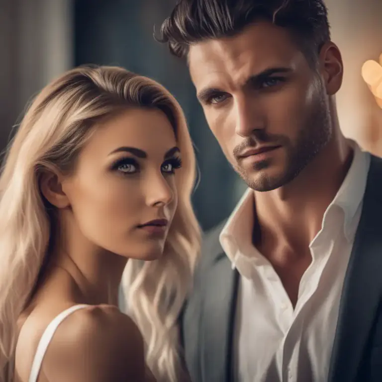 Visual representation of "lusty" - Showing a strong sexual desire