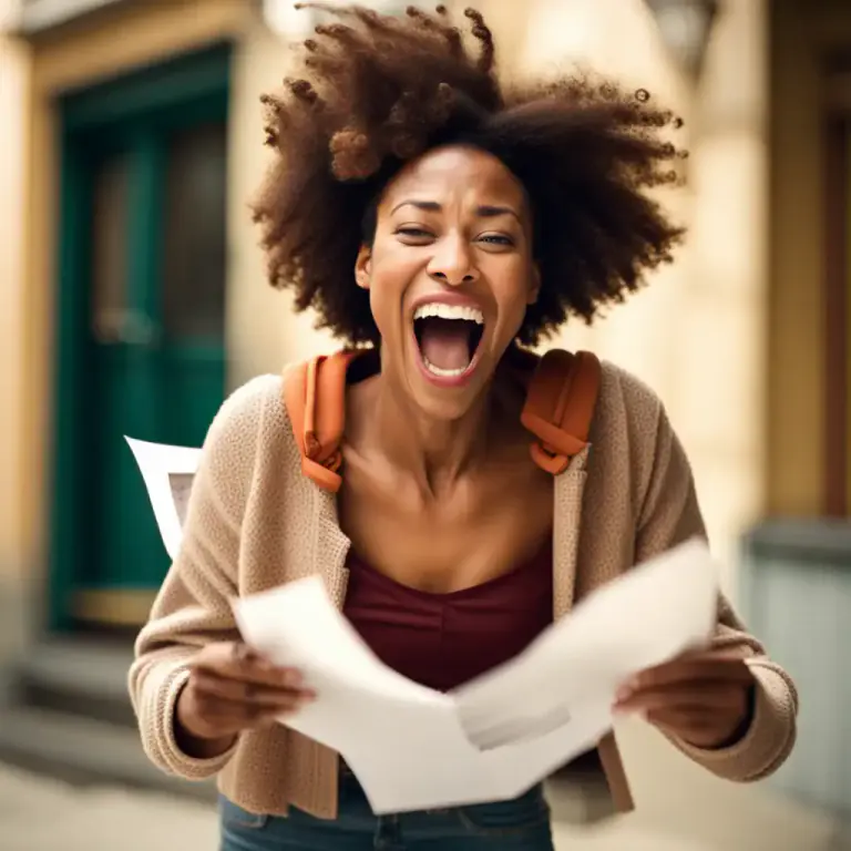 Visual representation of "somebody’s heart leaps" - Someone suddenly feels happy or excited due to a pleasant surprise or unexpected good news.