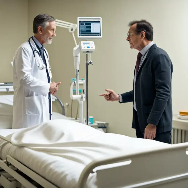 Visual representation of "bedside" - Located or happening at the bedside