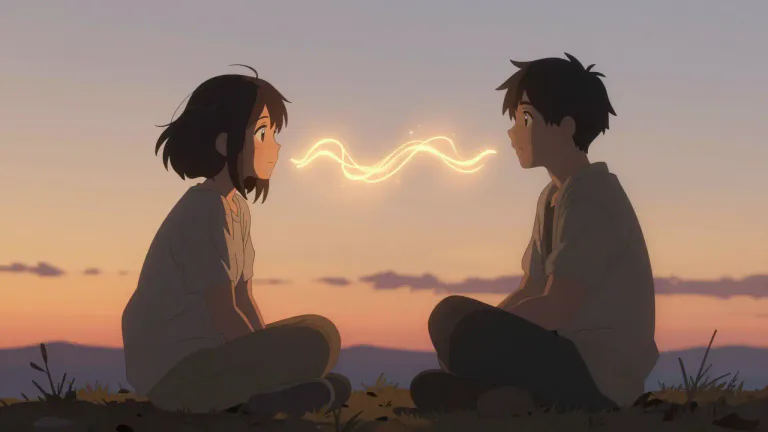 Visual representation of "communion" - The act of sharing thoughts and feelings with someone