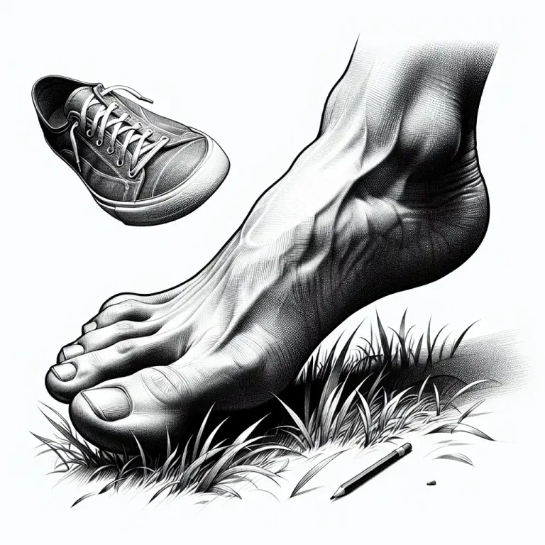 Visual representation of "on your feet" - Being financially stable