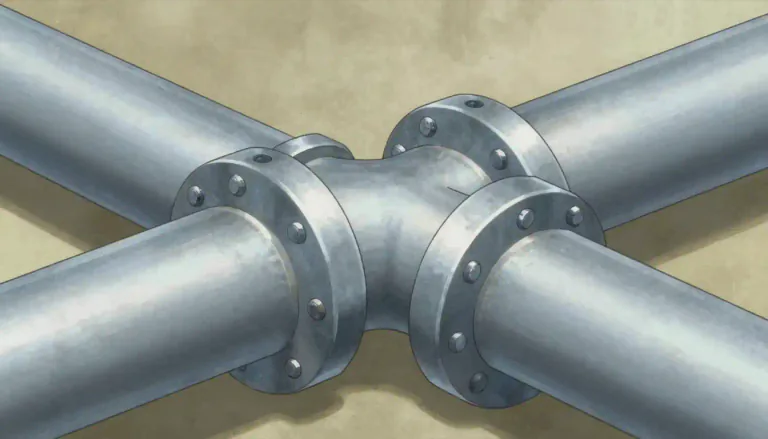 Visual representation of "flange" - A flat edge or rim that sticks out, used to connect or strengthen something or keep it in place.