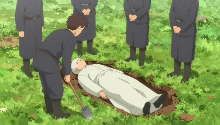 Visual representation of "inhumation" - The act of burying a person or object, usually in the ground