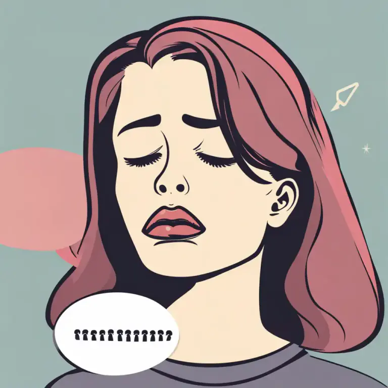Visual representation of "bite your lip" - To stop yourself from saying something you really want to say.