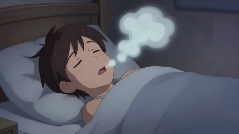 Visual representation of "snorer" - A person who snores during sleep