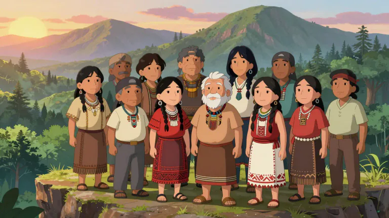 Visual representation of "amerindian" - A term used to refer to the indigenous peoples of North and South America, particularly those who are descended from the original inhabitants of the continent.