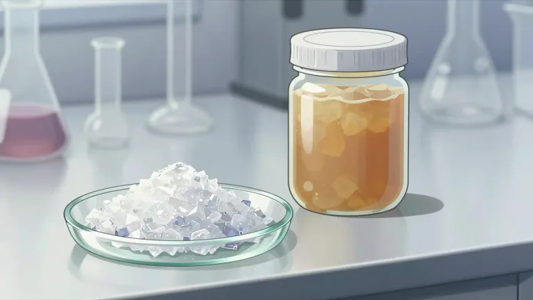 Visual representation of "benzoic" - A colorless crystalline compound used as a food preservative and in the production of various chemicals.
