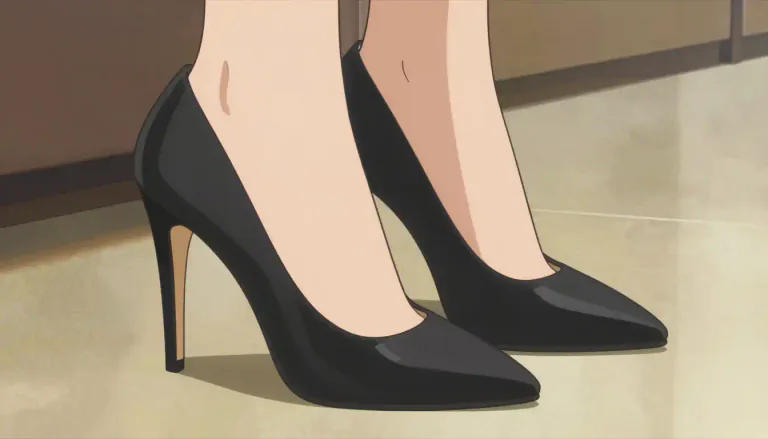 Visual representation of "stiletto" - A type of shoe with a tall, thin heel