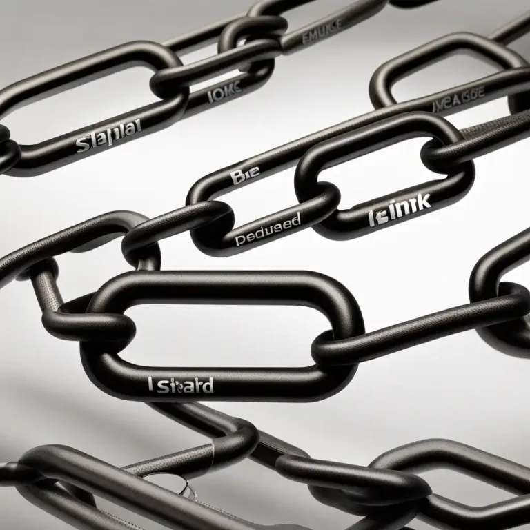 Visual representation of "a link in the chain" - One part of many in a process, event or situation