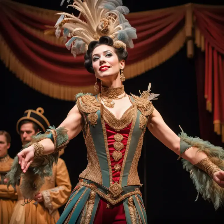 Visual representation of "drag" - The wearing of clothes typically associated with the opposite sex, often for entertainment