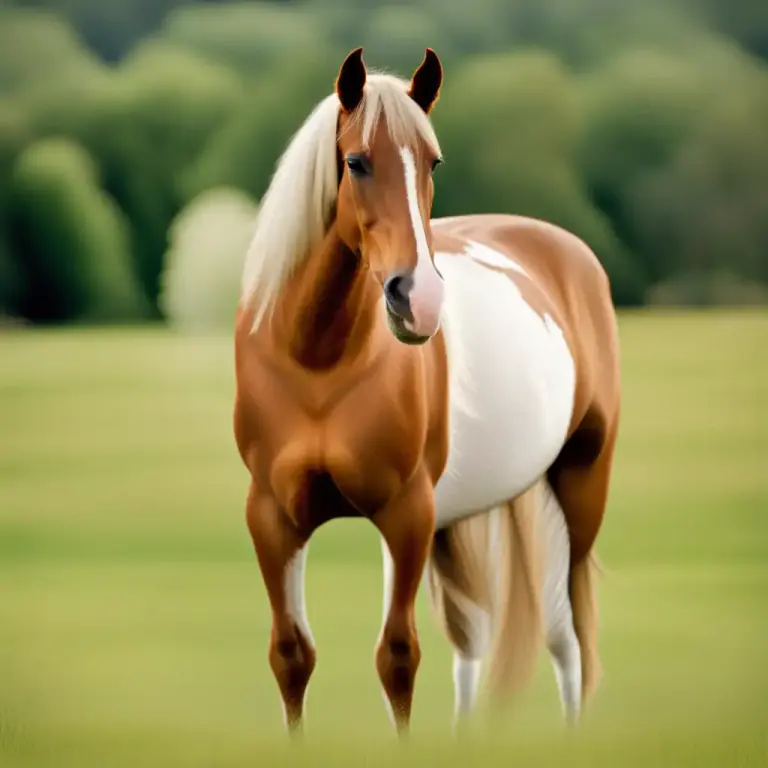 Visual representation of "cocktail" - A horse having parents of different breeds