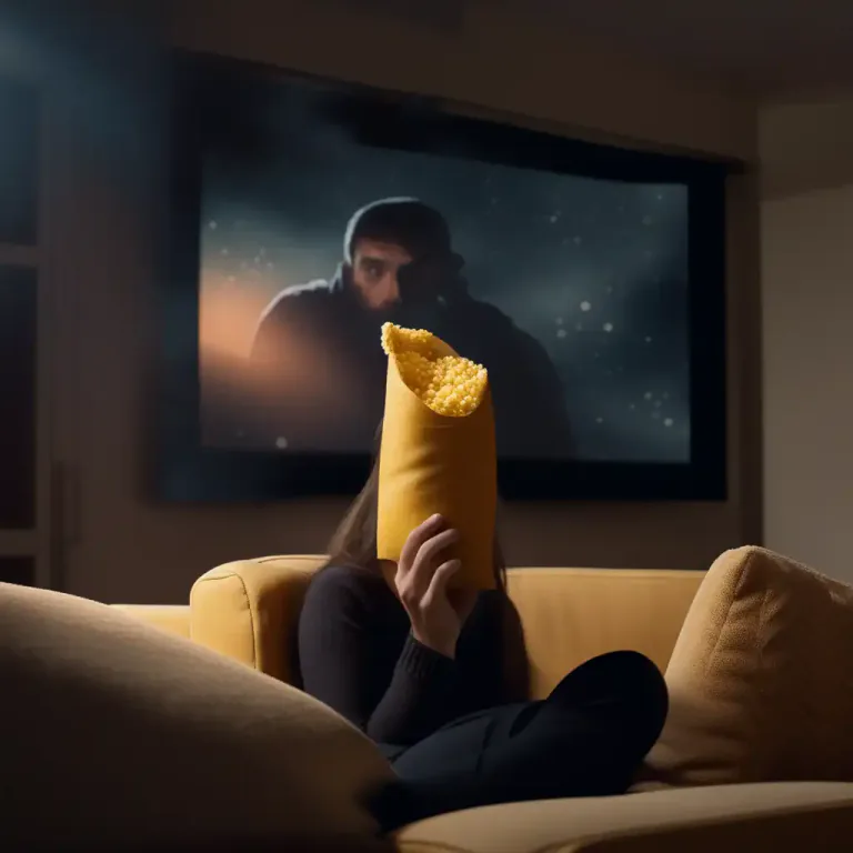 Visual representation of "bugle" - A tube-shaped snack made of cornmeal