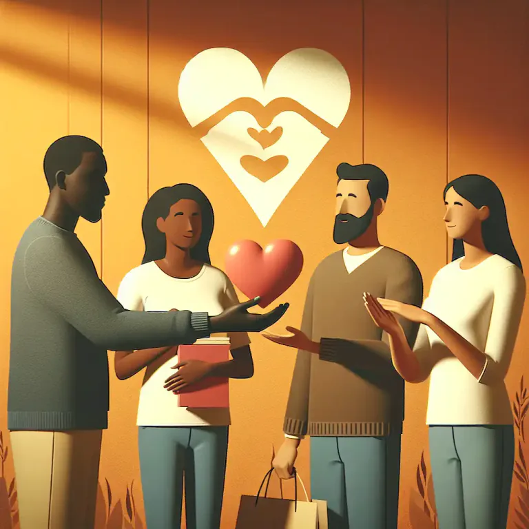 Visual representation of "support" - To give money or other help to a person or group.