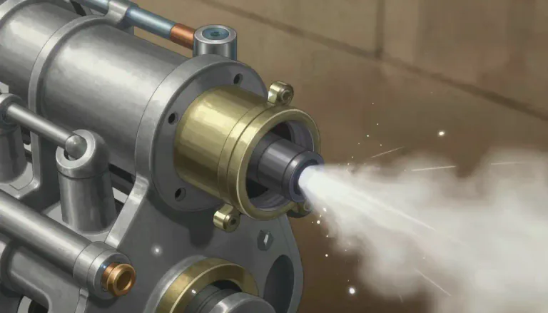 Visual representation of "carburetor" - A device in an internal combustion engine that blends air with a fine spray of liquid fuel.