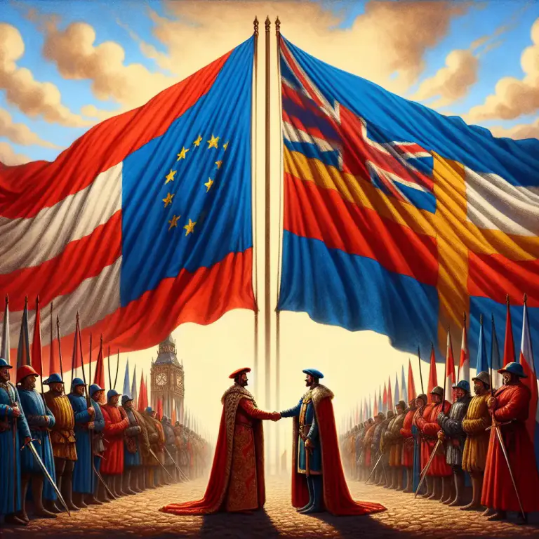 Visual representation of "vassal" - A country which is under the control of another country