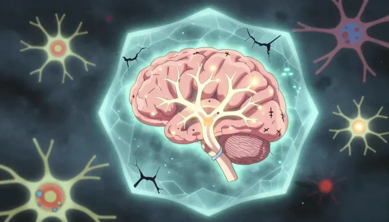 Visual representation of "neuroprotective" - Referring to substances or mechanisms that protect nerve cells from damage or degeneration.