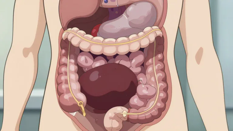 Visual representation of "occultation" - The obstruction within the body, often used in the context of the gastrointestinal tract.