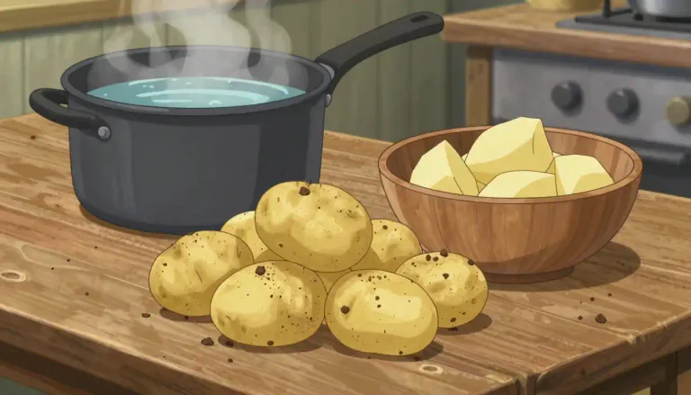 Visual representation of "spud" - A potato.