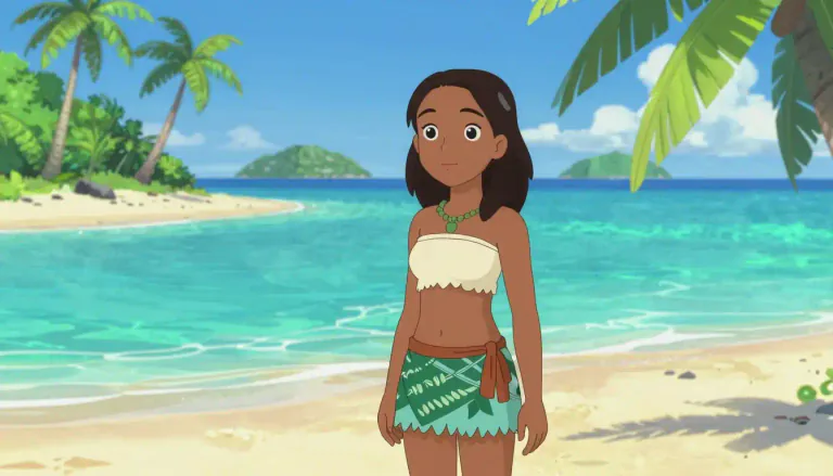 Visual representation of "micronesian" - A person from Micronesia, a group of islands in the Pacific Ocean.