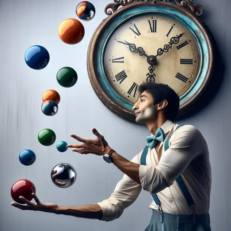 Visual representation of "flibbertigibbet" - A flighty or frivolous person, often referring to a flippant or inconsistent male.