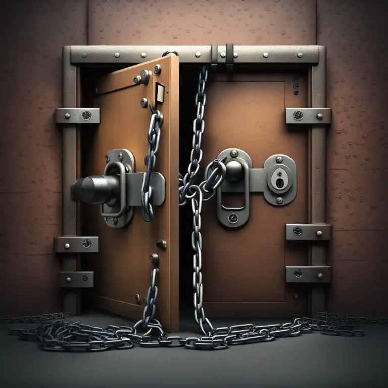 Visual representation of "fast" - to be tightly or firmly fixed in place; not easily moved or loosened