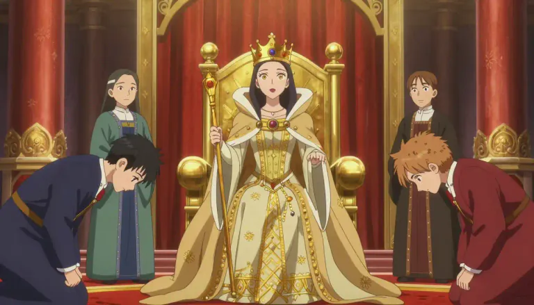 Visual representation of "monarch" - The male or female head of a country, usually a king or queen
