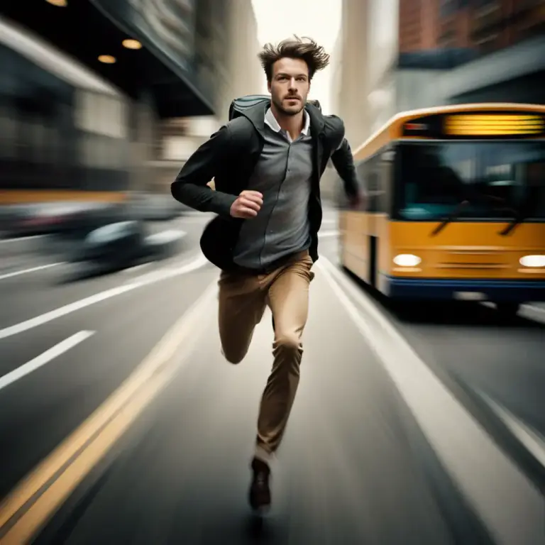 Visual representation of "sprint" - To run for a short distance in full speed