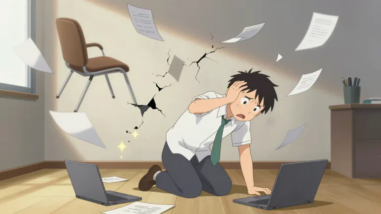 Visual representation of "meltdown" - A situation where something becomes much worse very quickly.