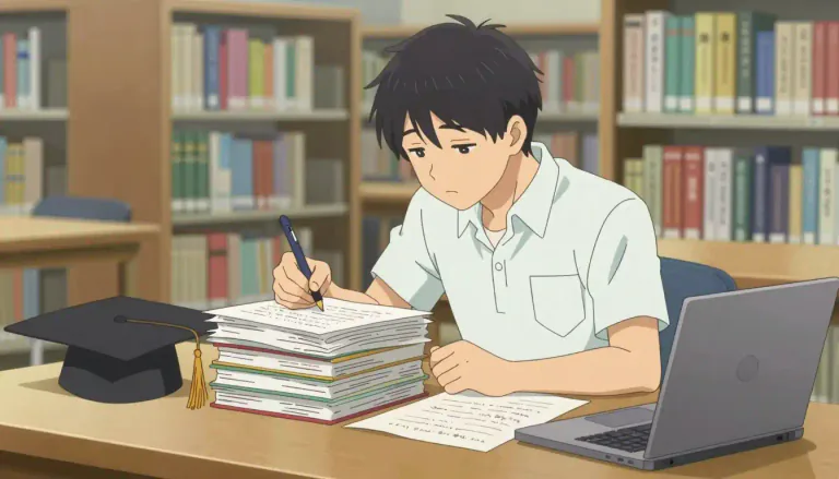 Visual representation of "dissertation" - A long written paper about a specific subject, usually required for a university degree