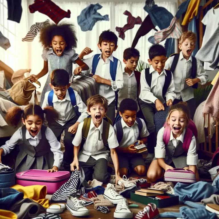 Visual representation of "flurry" - To move quickly in a nervous, excited, or disorganized way
