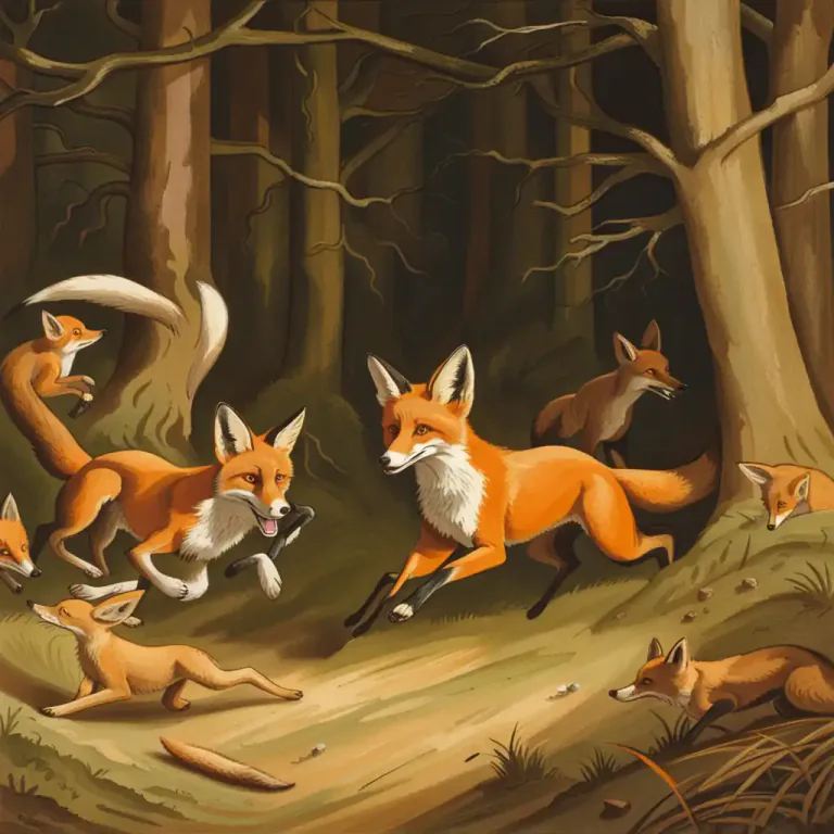 Visual representation of "go to ground" - In hunting, when an animal goes into its hole, especially when being pursued.