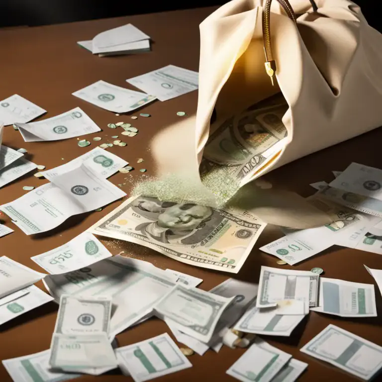 Visual representation of "throw money at something" - To spend a lot of money on a problem, hoping to solve it quickly