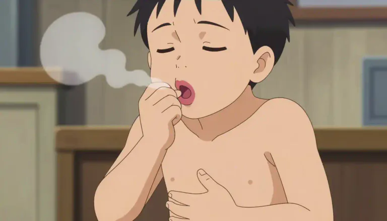 Visual representation of "burp" - To make a noise from your stomach through your mouth