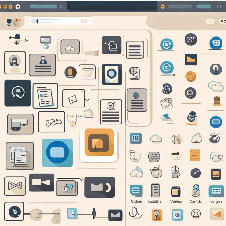 Visual representation of "multimedia" - Using or involving several forms of communication or expression.