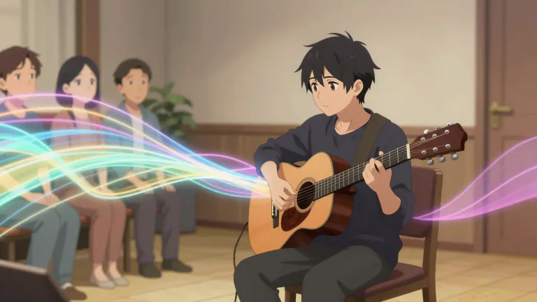 Visual representation of "musicality" - The quality of having a pleasant sound or melody
