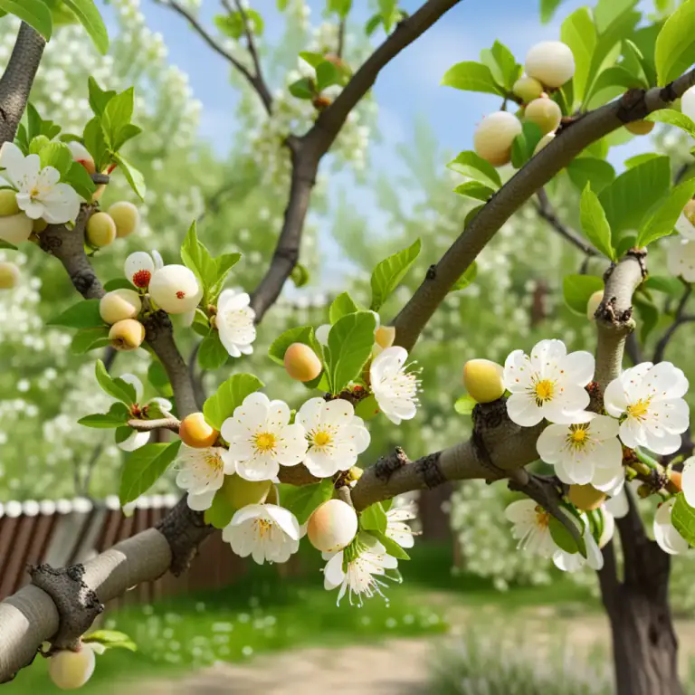 Visual representation of "apricot" - The tree that produces the apricot fruit.