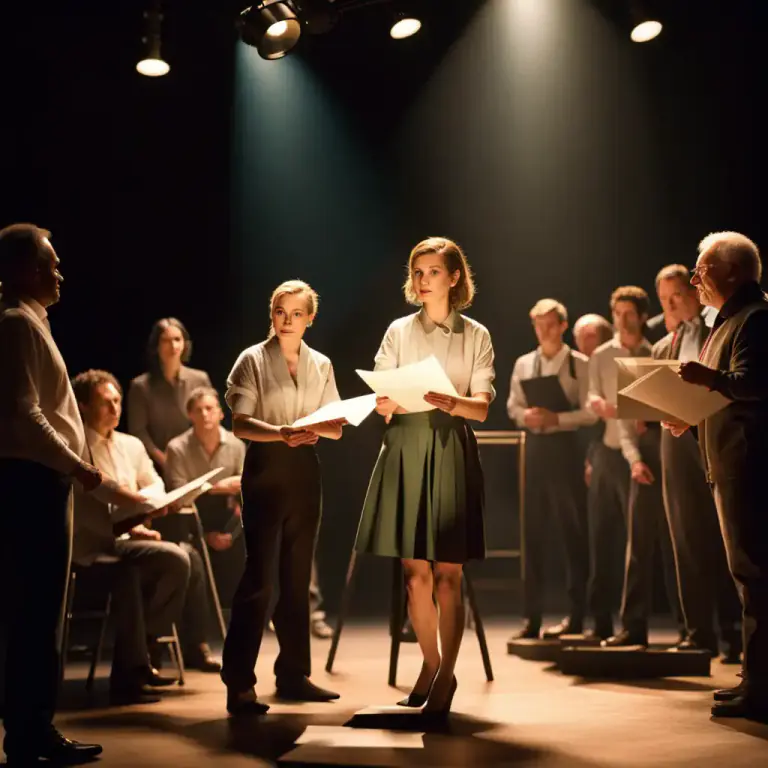 Visual representation of "theatre" - The activity or profession of acting in, producing, directing, or writing plays