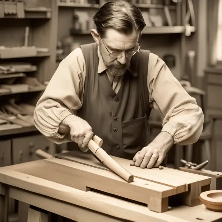 Visual representation of "rifle" - A sort of strip cut from wood to make the grooves in a barrel