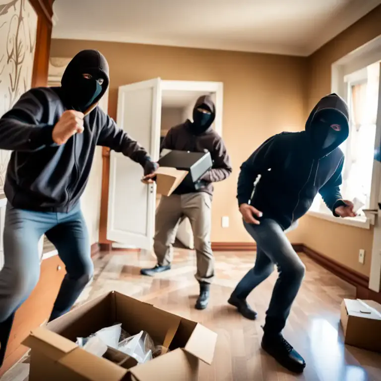 Visual representation of "rifle" - To take something quickly and often violently from a place