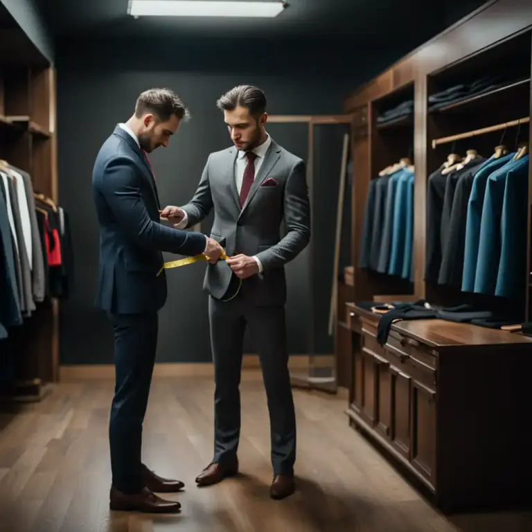 Visual representation of "made to measure" - It is used to describe something such as a suit or curtains, which are intentionally made to fit somebody's specific size or a particular place.