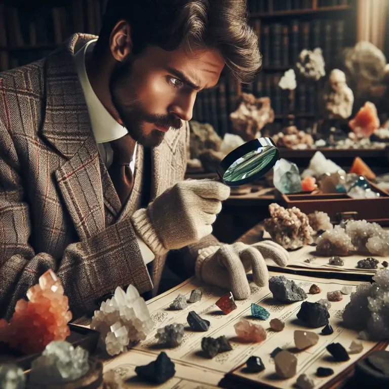 Visual representation of "crystallography" - The process or technic to identify crystals