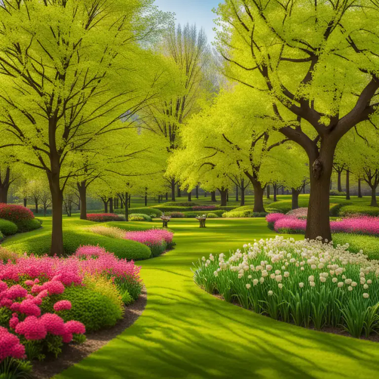 Visual representation of "greenery" - Plants that are green, such as grass, bushes or trees