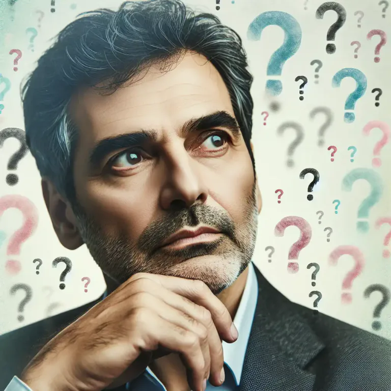 Visual representation of "tell" - To find out something or answer something.